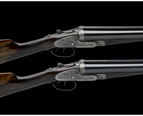GEORGE GIBBS A PAIR OF 12-BORE SIDELOCK EJECTORS, serial no. 20397 / 8, 27in. nitro barrels, the ribs engraved 'GEORGE GIBBS.