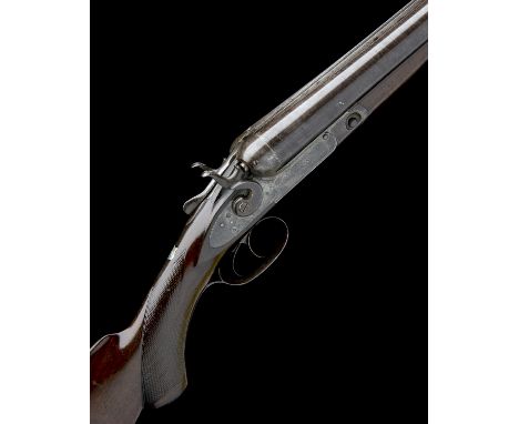 PARKER BROS. A 10-BORE (2 5/8in.) 'T-GRADE' 1875 PATENT DOUBLE-BARRELLED TOPLEVER HAMMERGUN, serial no. 52505, 29 1/4in. dama
