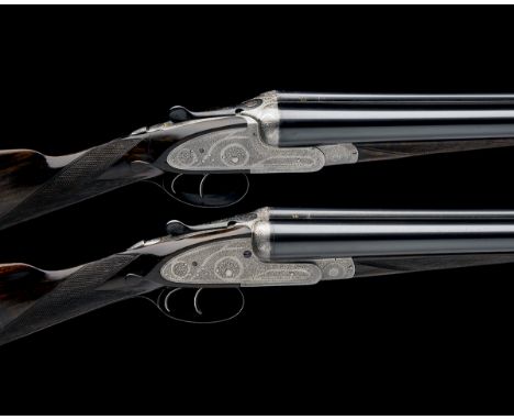 WILLIAM POWELL & SON A COMPOSED PAIR OF 12-BORE SIDELOCK EJECTORS, serial no. 12343 / 13385, with extra barrels, original 29i