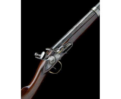 A .650 (APPROX.) FLINTLOCK CAVALRY-CARBINE, UNSIGNED, MODEL 'CHARLEVILLE TYPE', no visible serial number, French or Belgian m