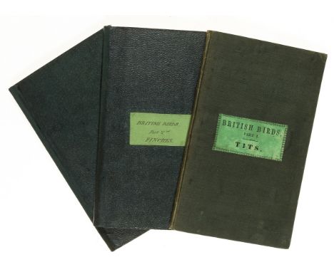 Birds.- Whitely (H[enry]) Natural History of British Birds, 3 parts in 3 vol., part 2 author presentation copy, 2 engraved ti