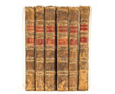 Molière (Jean Baptiste Poquelin de) The Works of ..., 6 vol., engraved portrait frontispiece, occasional faint soiling, bookp