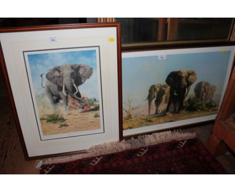 Steve Burgess  'The Boss'  Lithograph, signed, titled and numbered in pencil, 129/495 And The Ivory is Theirs, after David Sh