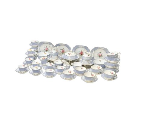 Spode Copeland’s China for Osler Designers London. A 20th Century Maritime Rose dinner service. 75 pieces. Comprising, a ture