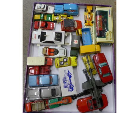 Die-cast vehicles including Corgi and Dinky