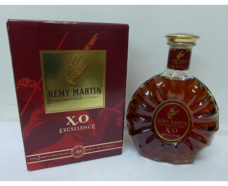 A bottle of Remy Martin Fine Champagne Cognac, 70cl, boxed