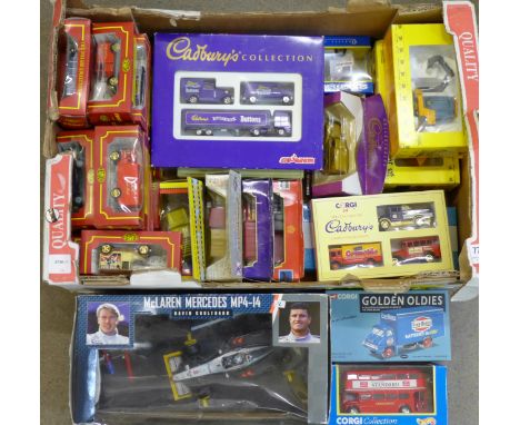 Twenty-three die-cast model vehicles, including Cameo and Corgi
