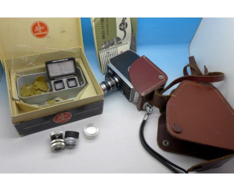 A Bolex-Paillard C8 cine-camera and instructions, boxed