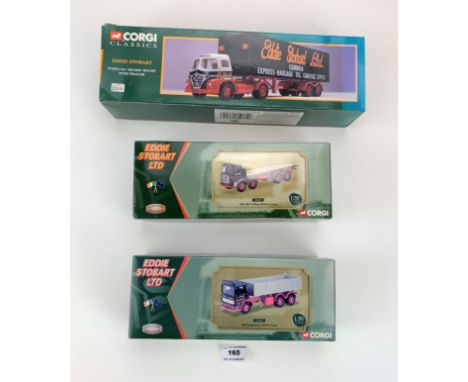 3 boxed Corgi Eddie Stobart Ltd trucks