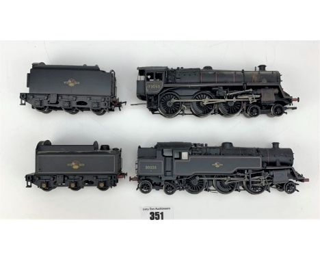 Bachmann engine BR 80038 with tender and Bachmann engine BR 73050 with tender