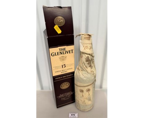 Boxed The Glenlivet Single Malt Scotch Whisky, aged 15 years, French Oak Reserve, 70 cl