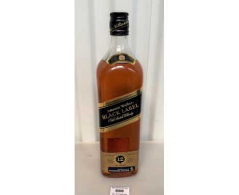 Johnnie Walker Black Label Old Scotch Whisky, aged 12 years, 1 litre