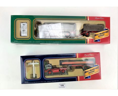 2 boxed Corgi Road Transport Heritage trucks