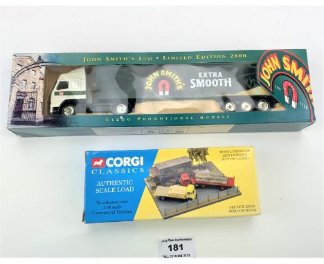 Boxed Corgi Classics Authentic Scale Load and boxed Lledo John Smith’s truck