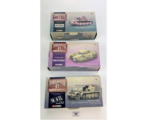 3 boxed Corgi World War II Collection planes