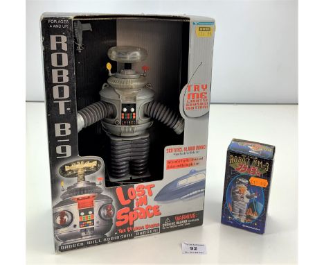 Boxed ‘Lost in Space’ Robot B9 and miniature boxed Robot YM-3