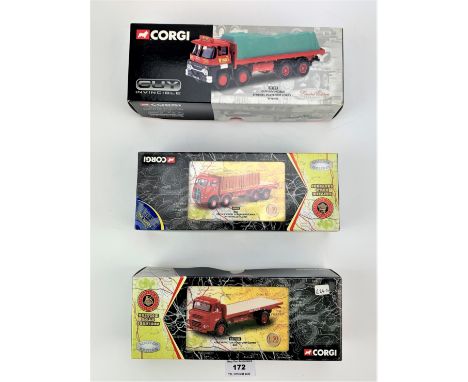 3 boxed Corgi vehicles – 2 x British Road Services &amp; 1 Guy Invincible