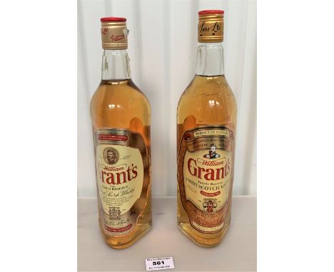 2 bottles of William Grant’s Finest Scotch Whisky, 70 cl