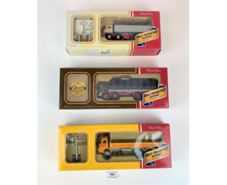 3 boxed Corgi limited edition Road Transport Heritage trucks