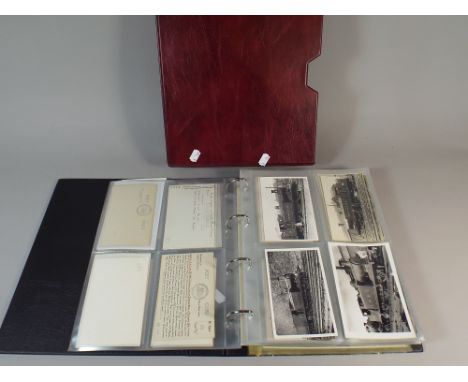 A Ring Binder Album of Railway Postcards and Other Printed Ephemera