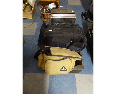 A Cannon EOS500 35mm Camera, Various Bags and Camping Cooker Etc 