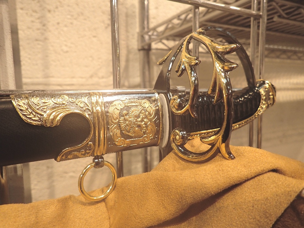 Sword and sheath, L 94 cm