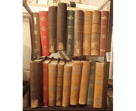 Shelf of twenty five Badminton libray sporting books 