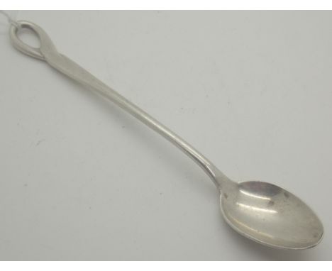 Silver Tiffany long reach spoon, marked T & Co sterling Peretti Italy 1984