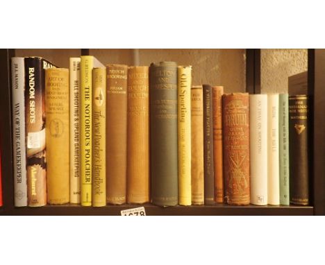 Shelf of hunting and shooting books 