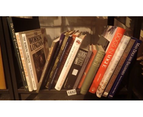 Shelf of books on sporting dogs 