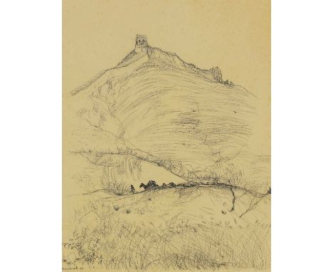 ▴Paul Hogarth RA (1917-2001)The Great Wall of Chinasigned and dated 'Paul Hogarth'54' l.r., pencil, pen and ink 45 x 34.5cmIn