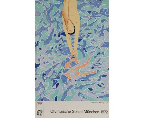 David Hockney OM CH RA (b.1937)'Olympische Spiele München 1972'offset lithograph in colours, from an open edition101 x 64cm, 