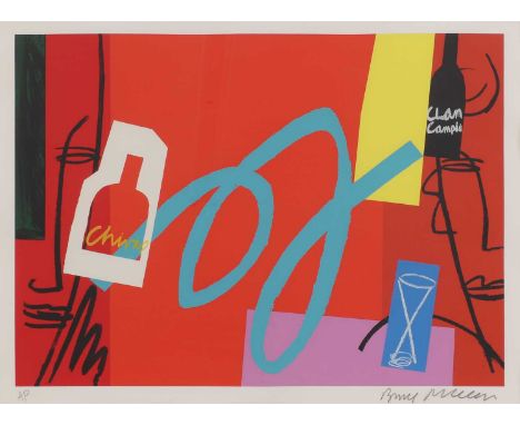 ▴ Bruce McLean (b.1944)'Chivas Rivas'screenprint in colours, artist's proof, signed 'Bruce Mclean' in pencil, l.r., inscribed