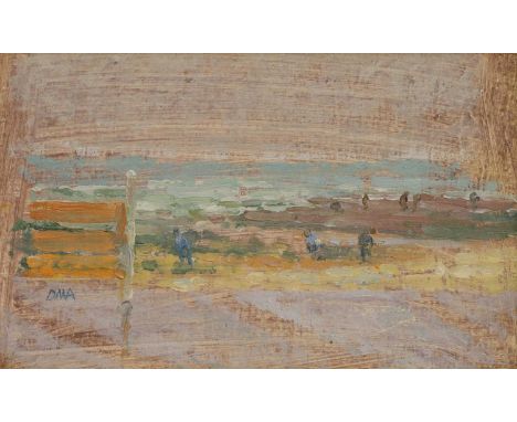 ▴ Diana Armfield RA (b.1920)'Beach Games'signed with initials l.l., oil on board17 x 24cmCondition ReportFramed: 26 x 33.5cmI