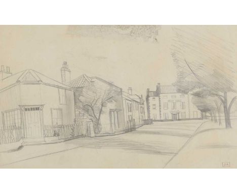 ▴ John Aldridge RA (1905-1983)'The Crown Hotel, Wells-next-the-Sea'stamped 'JA' l.r., and inscribed with title verso, pencil2