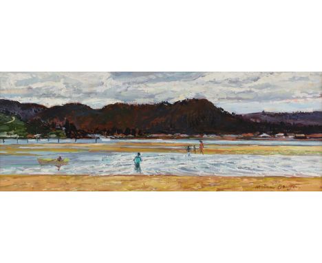 ▴ William Bowyer RA (1926-2015)Beach scenesigned 'William Bowyer' l.r., oil on board24.5 x 54.5cmCondition ReportFramed: 34.5