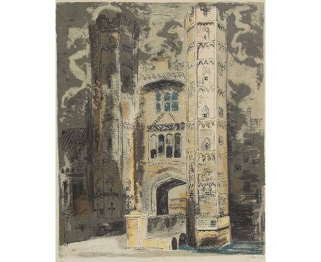 ▴ John Piper CH (1903-1992)'Oxburgh Hall' (Levinson 266)lithograph in colours, 1977, signed 'John Piper' in pencil l.r., numb