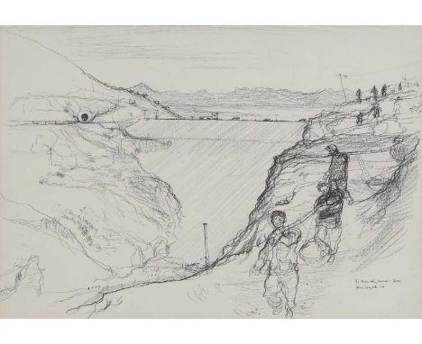 ▴ Paul Hogarth RA (1917-2001)'The Kuanting Reservoir'signed, inscribed with title and dated 'Paul Hogarth 1954' l.r., pencil3