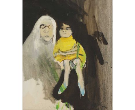▴ Michael Wishart (1928-1996)'Nocturne. Silver &amp; Gold'signed with monogram and dated '69' l.r., also signed, inscribed wi