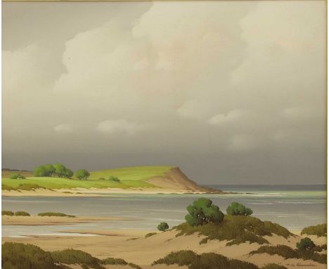 ▴ Pierre de Clausade (French, 1910-1976)'Rocky Point'signed 'P. de Clausade.' l.r., oil on canvas54 x 65cmCondition ReportFra