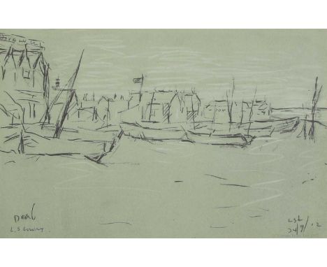 ▴ Laurence Stephen Lowry RBA RA (1887-1976)'Deal'offset lithograph in colours, signed 'L.S.Lowry' in pen with the Fine Art Tr