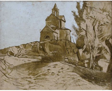 ▴ John Aldridge RA (1905-1983)'Near Saint Remy'oil on board25 x 30cmProvenance: Abbott &amp; Holder Ltd., London;the artist's