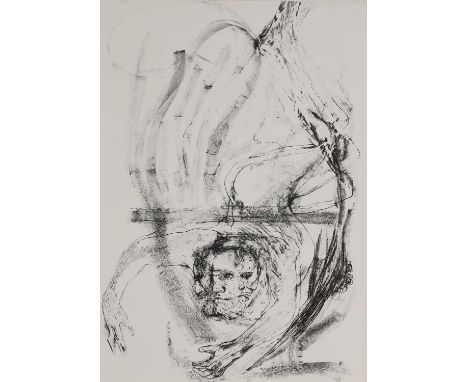 ▴ Dame Elisabeth Frink CH RA (1930-1993)'Spinning Man III'lithograph, 1965, studio proofsheet 80 x 57cm, unframedProvenance: 