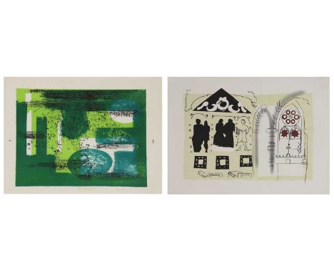 ▴ John Piper CH (1903-1992)'Ironbridge' (Levinson 178)lithograph in colours, 1966, proofsheet 57.5 x 78.5cm;together with:'Ru