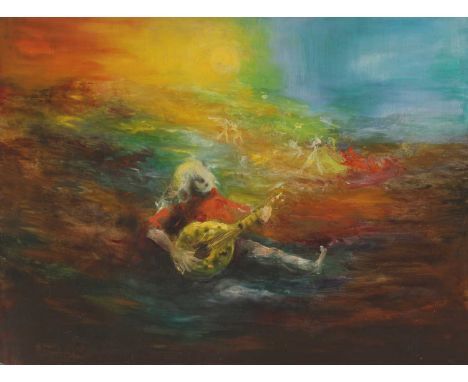 David Boyd (Australian, 1924-2011)The musician's dreamsigned 'David Boyd/1968' l.l., oil on board59 x 80cmProvenance: The Est