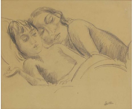 ▴ Sir Jacob Epstein (1880-1959)Sunita and her son Enversigned 'Epstein' l.r., pencil47 x 55.5cmIn the early 1920s, Sunita (th