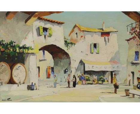 ▴ Cecil Rochfort D'Oyly-John (1906-1993)'Alassio, Italian Riviera' signed 'DOYLY-JOHN' l.l., inscribed as titled verso, oil o