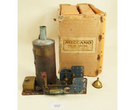 A rare Meccano steam engine complete with box (box tatty) c.1930