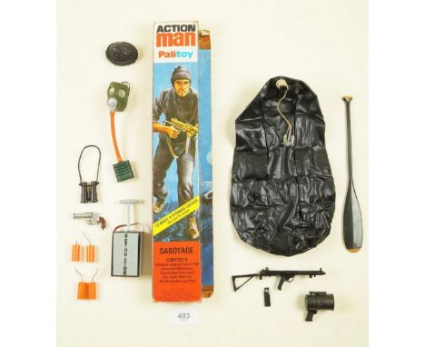 An Action Man Sabotage outfit boxed