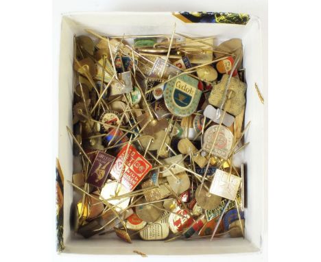 A selection of East European Soviet era enamel badges and pins